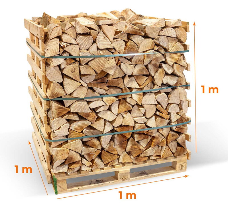 MÄKKÉ - Ukladané na palete 1x1x1m =1prm ukladaný