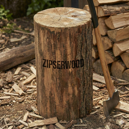 Drevený klát na rúbanie dreva 