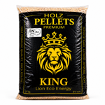 Drevené pelety KING ENplus A1 – 6 mm, 1050 kg ,15 kg (prémiová kvalita, nízky popol)